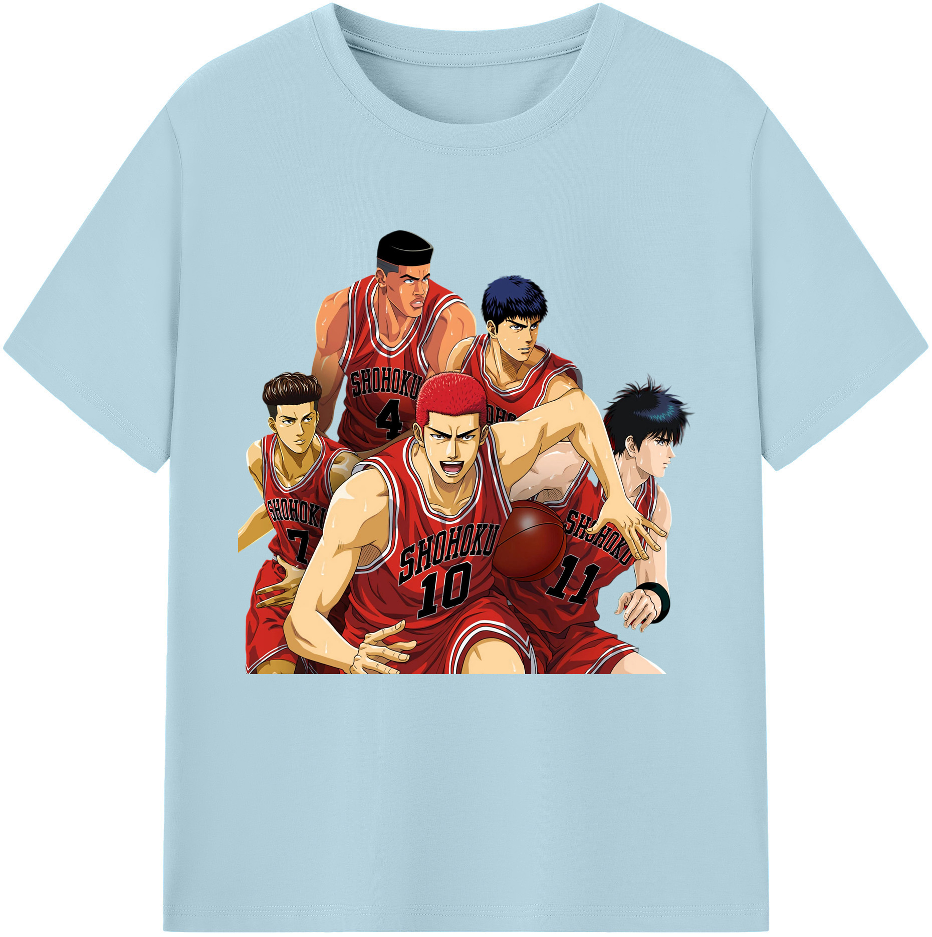 （画像用） SLAM DUNK／スラムダンク 綿100％半袖Tシャツ（フロントプリント）